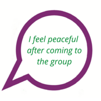 Quote from survivor Quote from survivor: "I feel peace after the group"